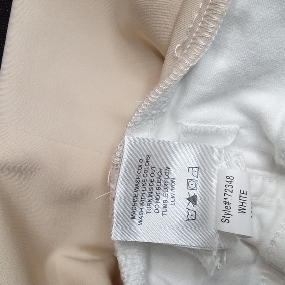 Lila Ryan Kent Maternity White Cuffed Cropped Capri Skinny Jeans. Sz 29 - Picture 8 of 8